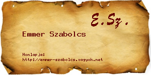 Emmer Szabolcs névjegykártya